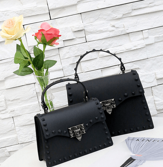 Matte matte rivet tote - Alternative Gothic Dark Wear | Embrace Dark Aesthetic Men & Women Gothic Clothing