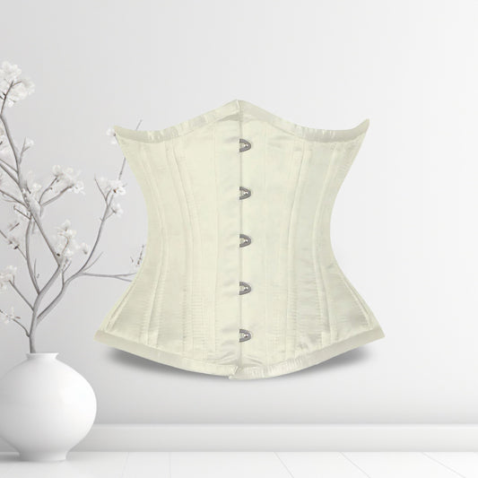 Alessio Satin Underbust Waist Training Corset Sculpted Elegance - Alternative Gothic Dark Wear | Embrace Dark Aesthetic Men & Women Gothic Clothing