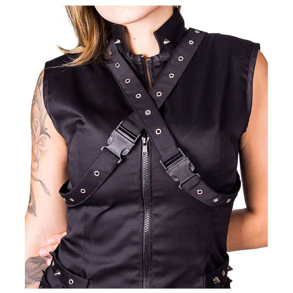 Women Gothic Vest Motorcycle Style Women Black Vest Biker Jacket Gothic Jacket Women Gothic Vest Motorcycle Style Women Black Vest Biker Jacket Gothic Jacket