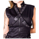Women Gothic Vest Motorcycle Style Women Black Vest Biker Jacket Gothic Jacket Women Gothic Vest Motorcycle Style Women Black Vest Biker Jacket Gothic Jacket