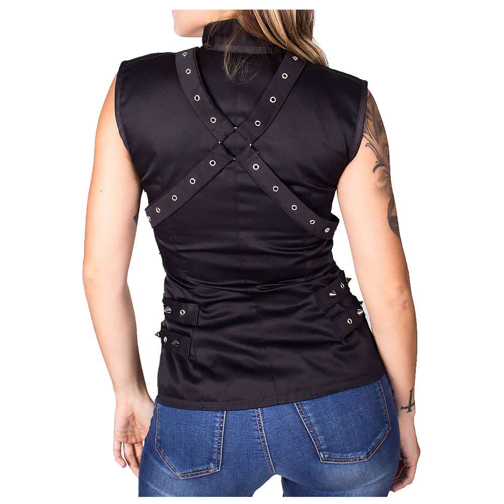 Women Gothic Vest Motorcycle Style Women Black Vest Biker Jacket Gothic Jacket Women Gothic Vest Motorcycle Style Women Black Vest Biker Jacket Gothic Jacket