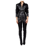 Ladies Black Leather Dress Ladies Black Leather Dress