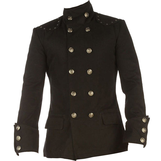 Men's Gothic Military Trench Coat