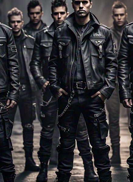 Men Gothic Pants - Alternative Gothic Dark Wear | Embrace Dark Aesthetic Men & Women Gothic Clothing