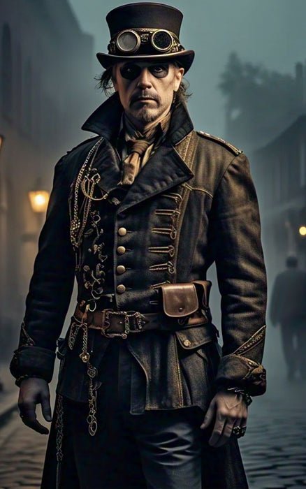 Men Gothic Jacket - Alternative Gothic Dark Wear | Embrace Dark Aesthetic Men & Women Gothic Clothing