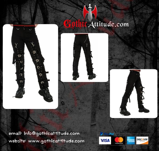 Women Gothic Pants - Alternative Gothic Dark Wear | Embrace Dark Aesthetic Men & Women Gothic Clothing