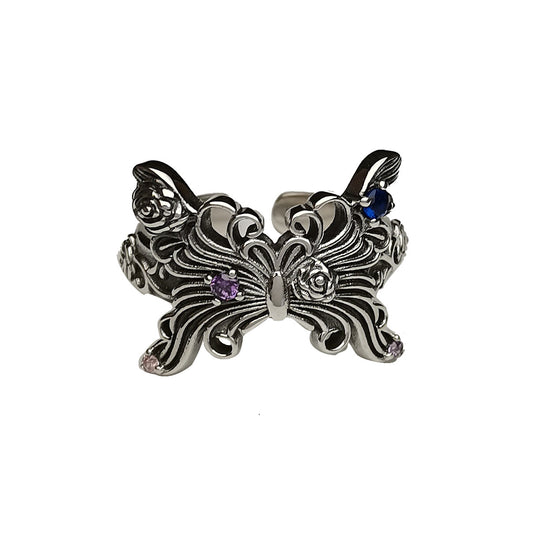 Butterfly Gothic Ring Vintage Fashion Old