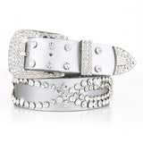 Belt Buckle Rivet Mid-heel Martin Boots