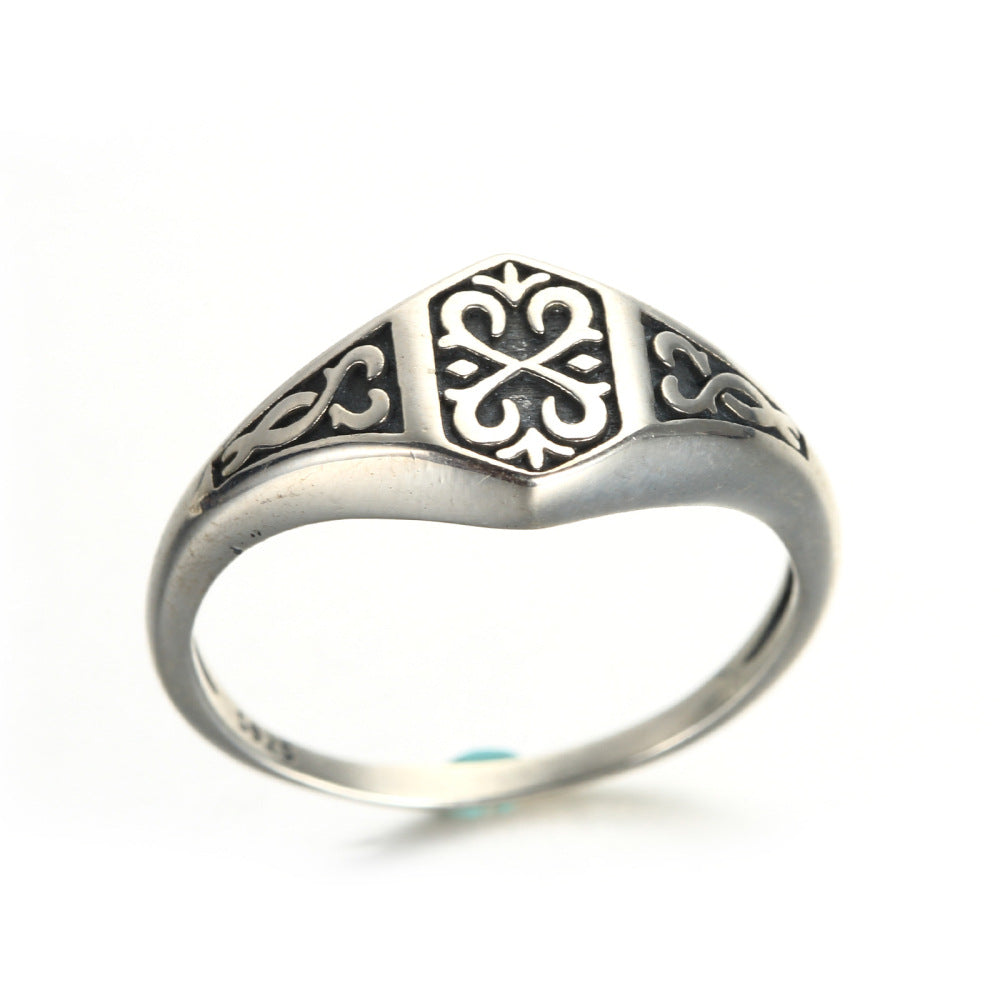 Gothic God's Eye Ring Vintage Totem Thin Ring