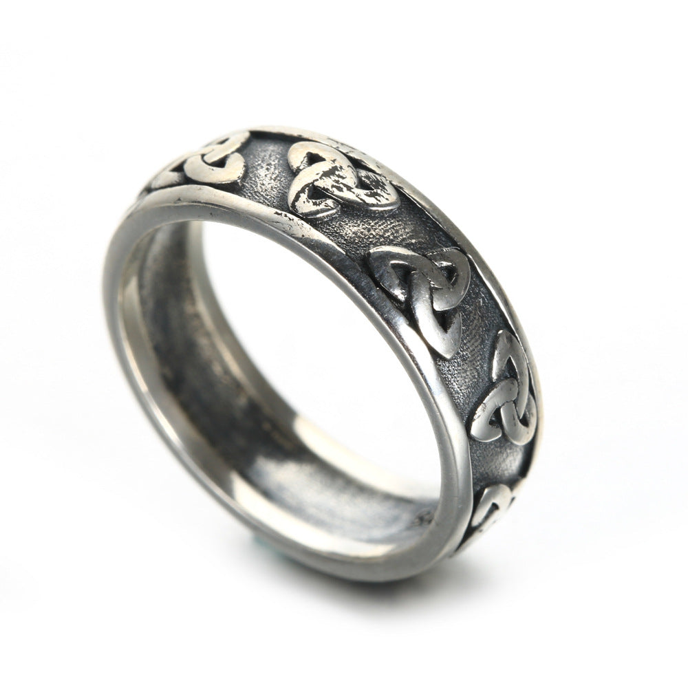 Gothic God's Eye Ring Vintage Totem Thin Ring