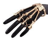 Halloween Jewelry Bracelet European And American Punk Exaggerated Skull Finger Bone Joint Finger Bracelet Female Bracelet