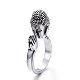 Trendy Personality Buddha Lord Three-dimensional Buddha Headn Ring