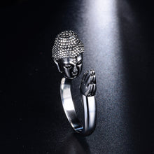 Load image into Gallery viewer, Trendy Personality Buddha Lord Three-dimensional Buddha Headn Ring
