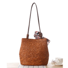 Load image into Gallery viewer, One-shoulder Straw Bag Women Bag Seaside Vacation Woven Bag Straw Bag Beach Bag
