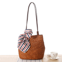 Load image into Gallery viewer, One-shoulder Straw Bag Women Bag Seaside Vacation Woven Bag Straw Bag Beach Bag
