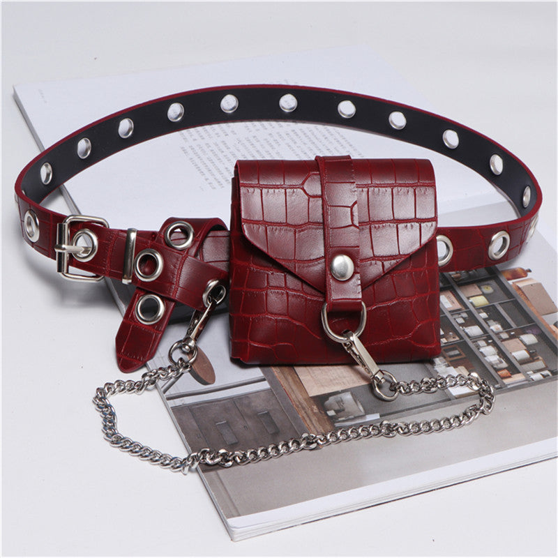 Mini waist belt Gothic Belt bag