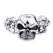 Trendy male skull domineering bracelet bracelet