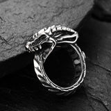 Vintage Gothic Style Stainless Steel Demon Dragon Ring