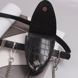 Triangle Mini Chain Belt Belt Bag