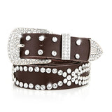 Belt Buckle Rivet Mid-heel Martin Boots