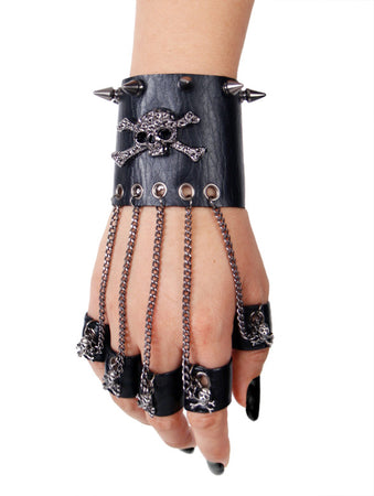 Punk Vision Skull Multi-Chain Finger Bracelet