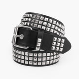 Women's Square Bead Rivet Belt Waist Belt