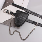 Triangle Mini Chain Belt Belt Bag