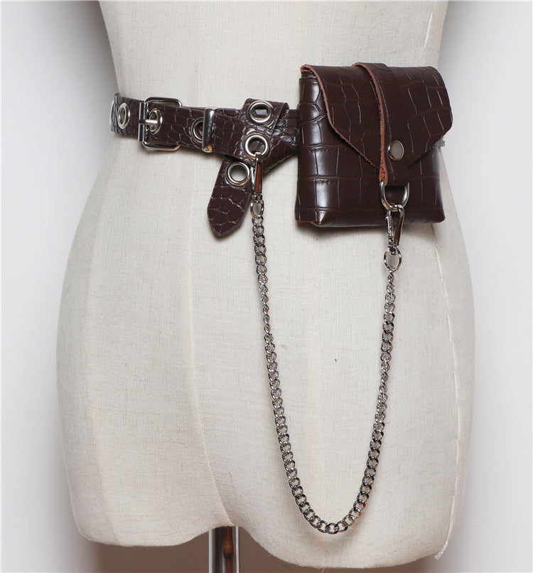 Mini waist belt Gothic Belt bag