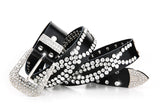 Belt Buckle Rivet Mid-heel Martin Boots