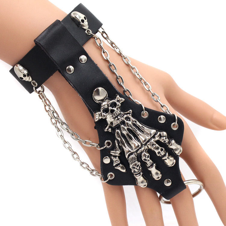 Double finger skull claw Bracelet