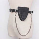 Triangle Mini Chain Belt Belt Bag