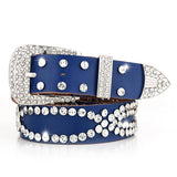 Belt Buckle Rivet Mid-heel Martin Boots