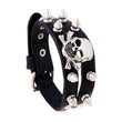 Studded Skull Leather Bracelet European And American Retro Men And Women