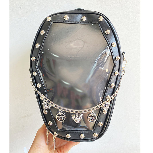 Gothic Punk Coffin Shape Ita Bag Women