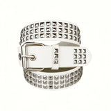 Women's Square Bead Rivet Belt Waist Belt