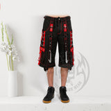 Men Gothic Trouser Gothic Pant ROUGH PANT RED Gothic Pant Gothic Clothing Alternative Clothing Streetwear Men and Women Trouser