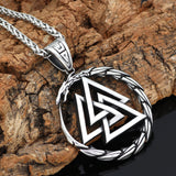 Triangle Symbol Pendant Necklace Men's Jewelry Necklace