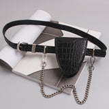 Triangle Mini Chain Belt Belt Bag