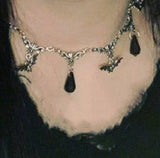 Gothic Bat Necklace Punk Jewelry