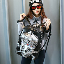 Load image into Gallery viewer, Personality Skull Creative Punk Backpack For Women
