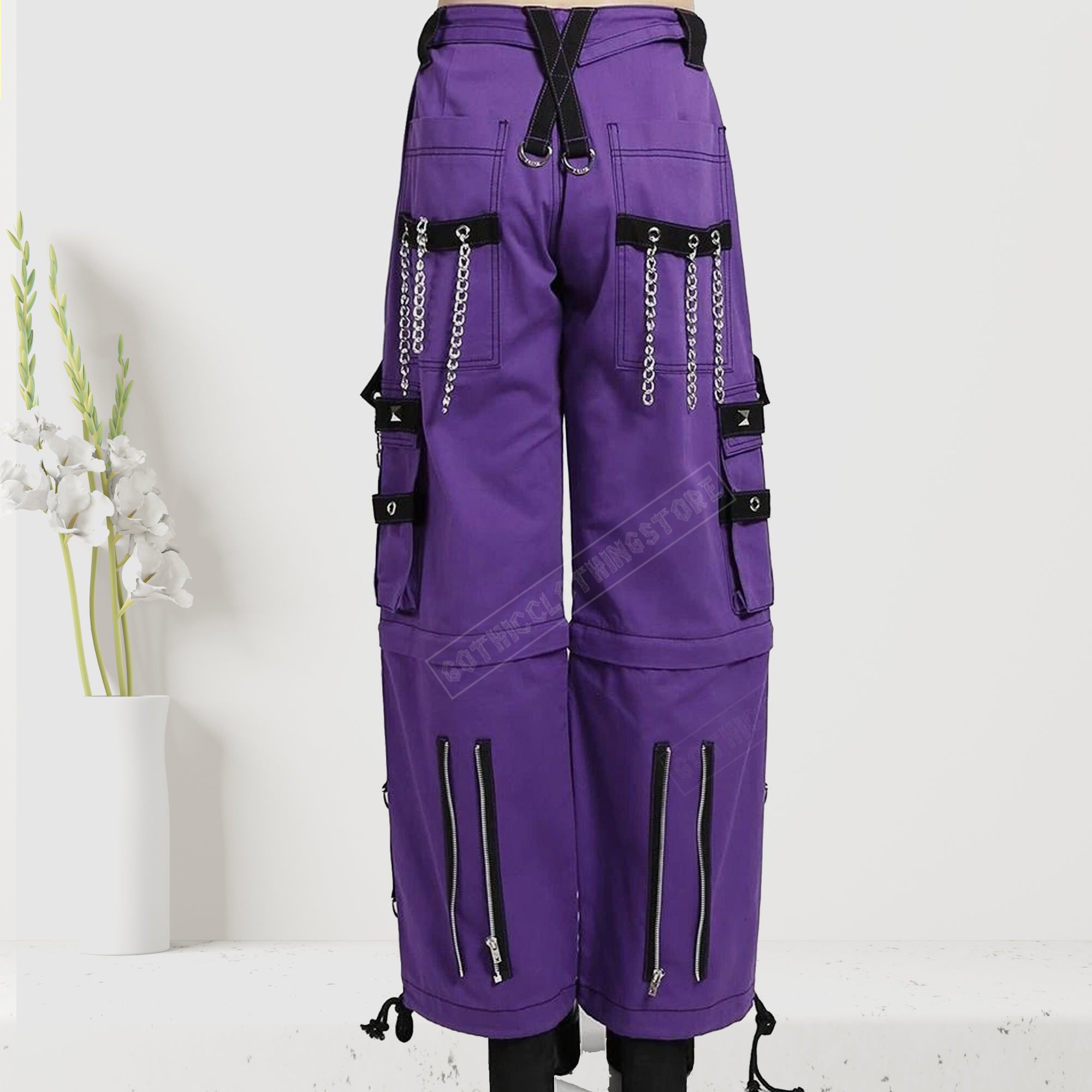 Gothic Fashion DarkStreet Pant Bondage Men Pant Alternative Punk Rock Transformer Trouser Baggy Pants