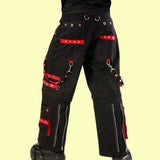 Men Bondage Trouser Punk Rock Transformer Trouser Black and Red Gothic Trouser Handmade Prime Quality Chain Trouser