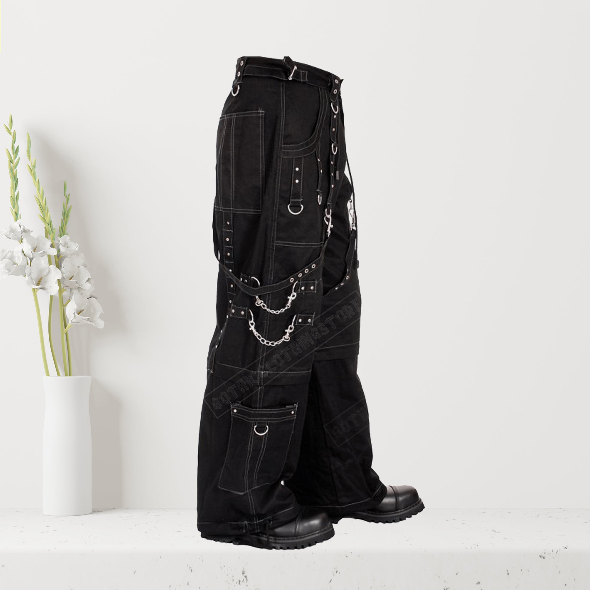 Men Gothic Trouser Elite Gothic Pant Gothic Clothing, Gothic Pants, Baggy Pants, dark street pants Trouser Steampunk