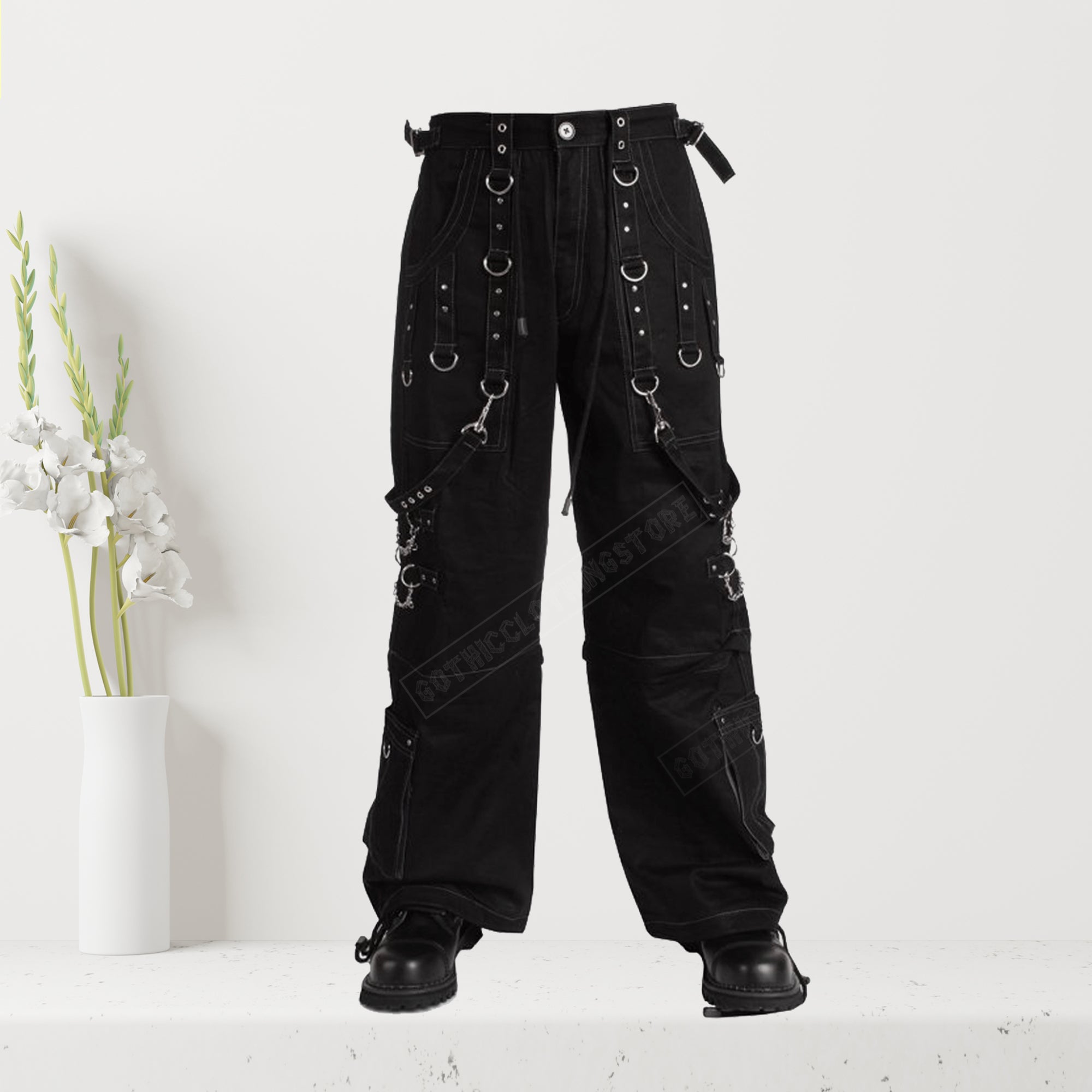 Men Gothic Trouser Elite Gothic Pant Gothic Clothing, Gothic Pants, Baggy Pants, dark street pants Trouser Steampunk