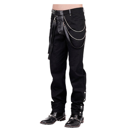 Men Steampunk Vintage Gens Trousers Gothic Pants Wedding Party Trousers