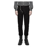 Men Steampunk Military Gothic Pants Black Gothic VTG Army Uniform Cotton Pant - Alternative Gothic Dark Wear | Embrace Dark Aesthetic Men & Women Gothic Clothing