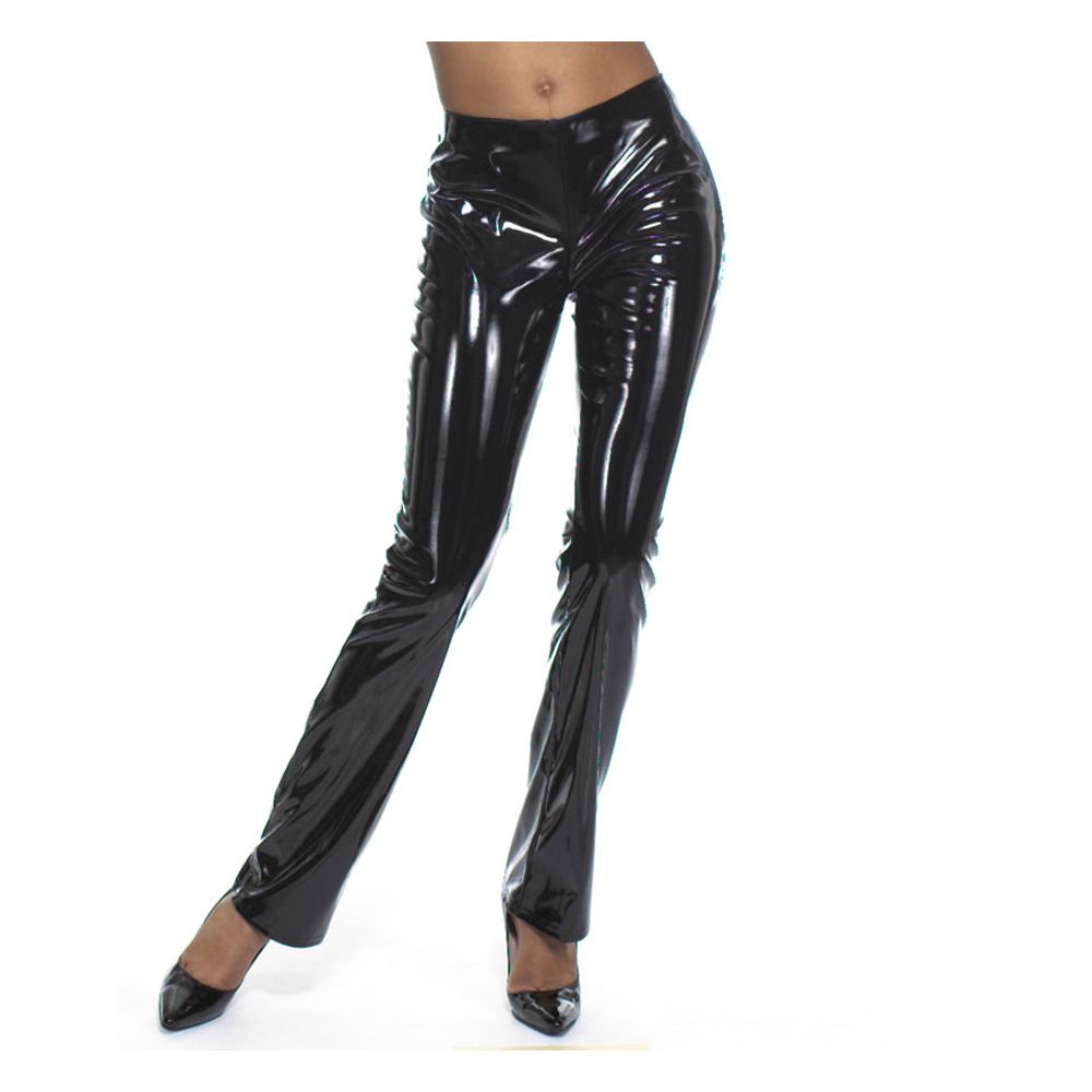 Women Gothic Fetish Low Rise Pants - Alternative Gothic Dark Wear | Embrace Dark Aesthetic Men & Women Gothic Clothing