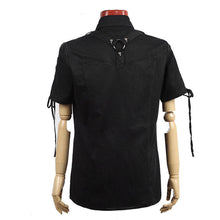 Load image into Gallery viewer, Men Gothic Shirt Steampunk Rock Industrial Military Top Shirt
