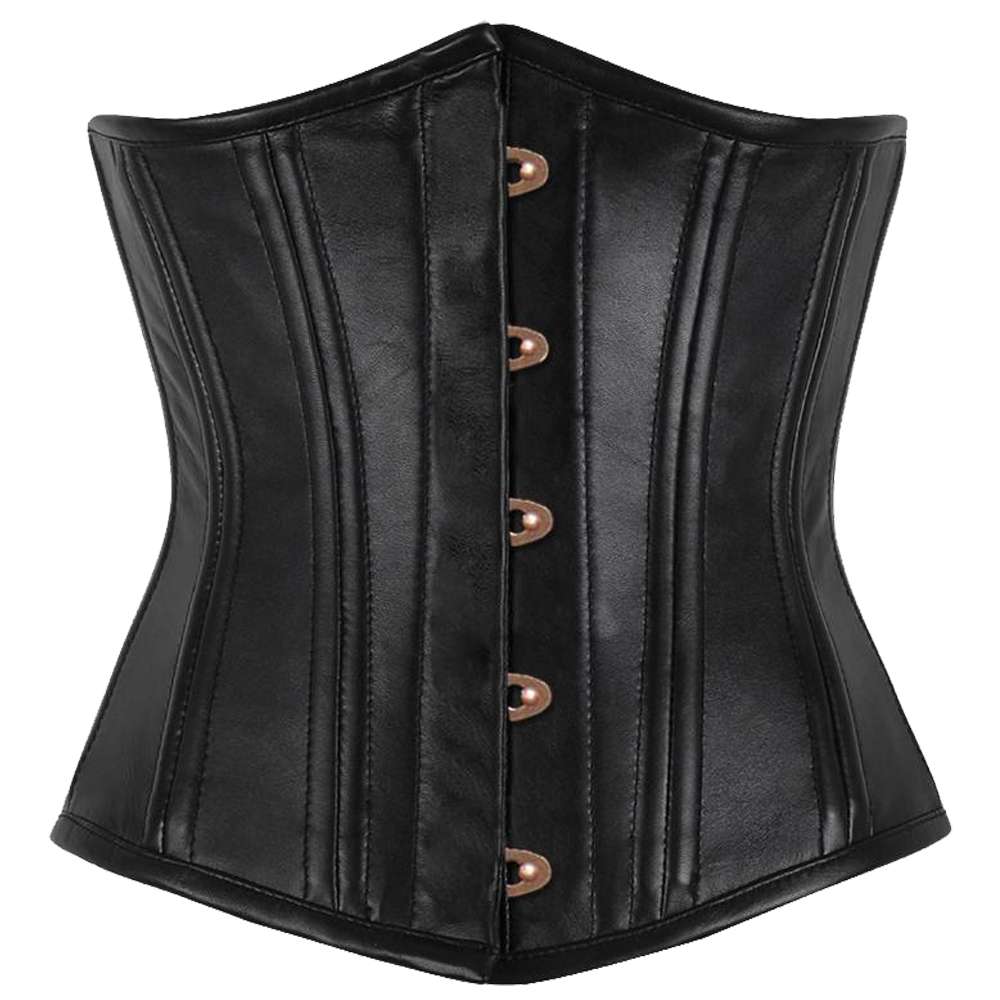 Women Underbust Longline Corset Waist Training Steel Boned Corset