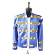 Michael Jackson Blue Gothic Style Jacket - Alternative Gothic Dark Wear | Embrace Dark Aesthetic Men & Women Gothic Clothing